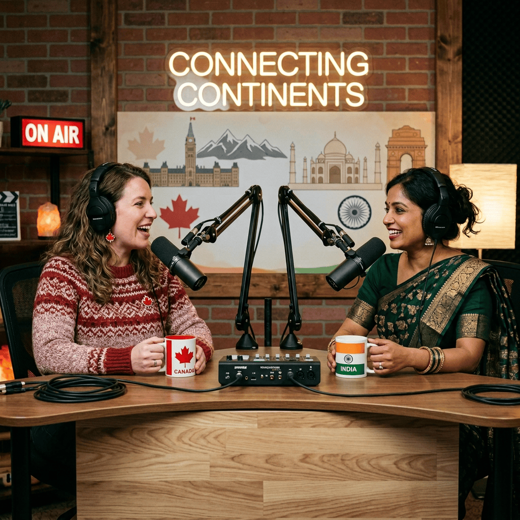 Connecting Continents; On Air; Canada; India; The Maple & Masala Podcast